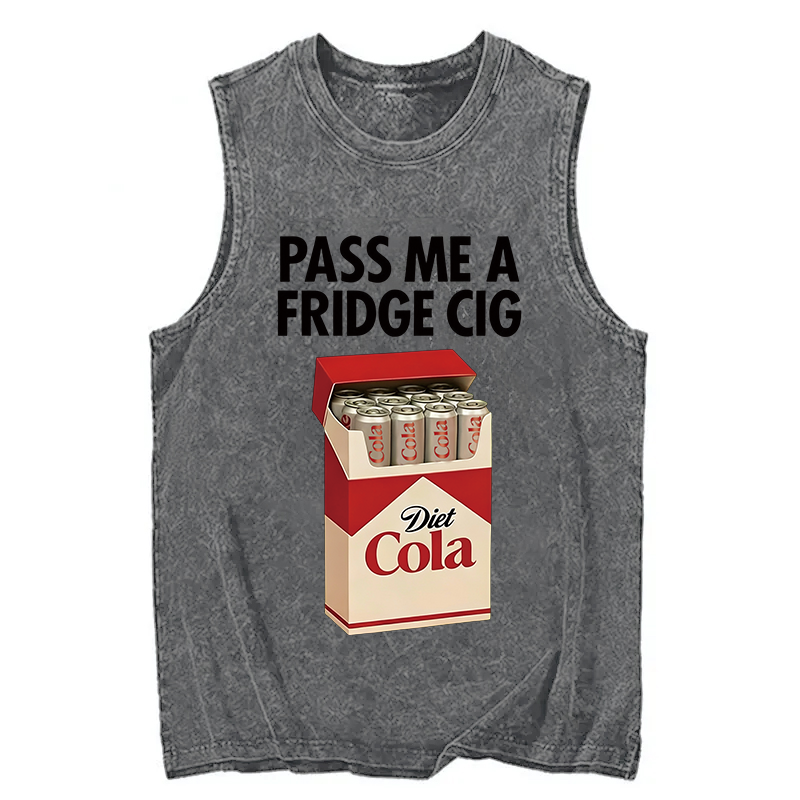 Tokyocanvas I Need A Diet Cola Washed Tank