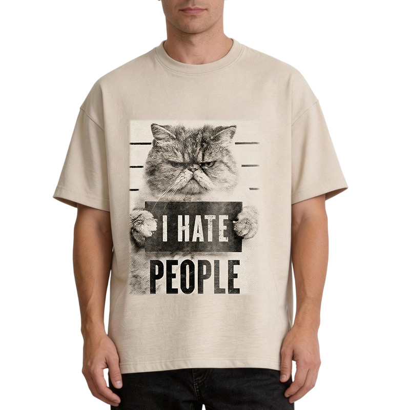 Tokyocanvas I Hate People Washed T-Shirt