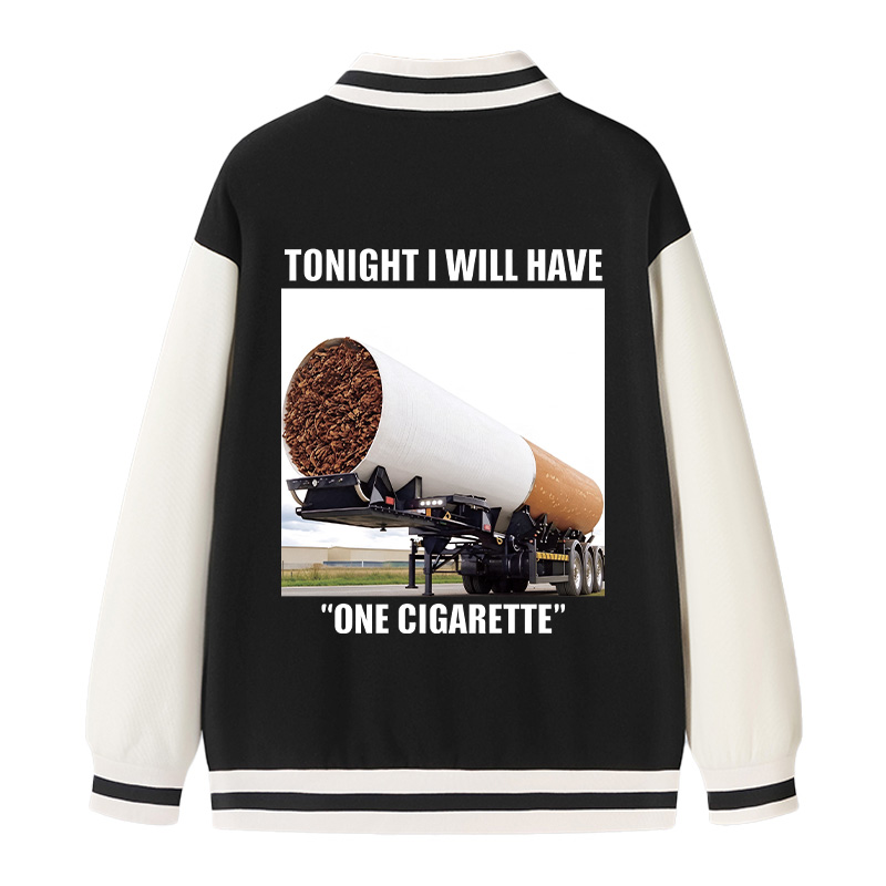 Tokyocanvas Tonight I Will Have One Meme Varsity Jacket