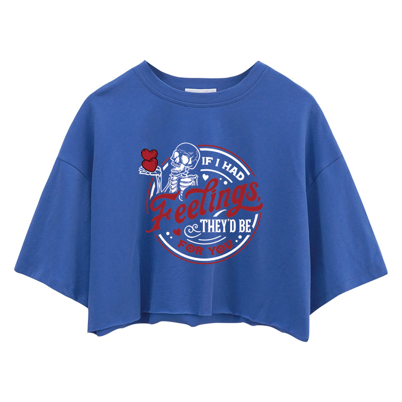 Tokyocanvas If I Had Feelings They'd Be For You Crop Top