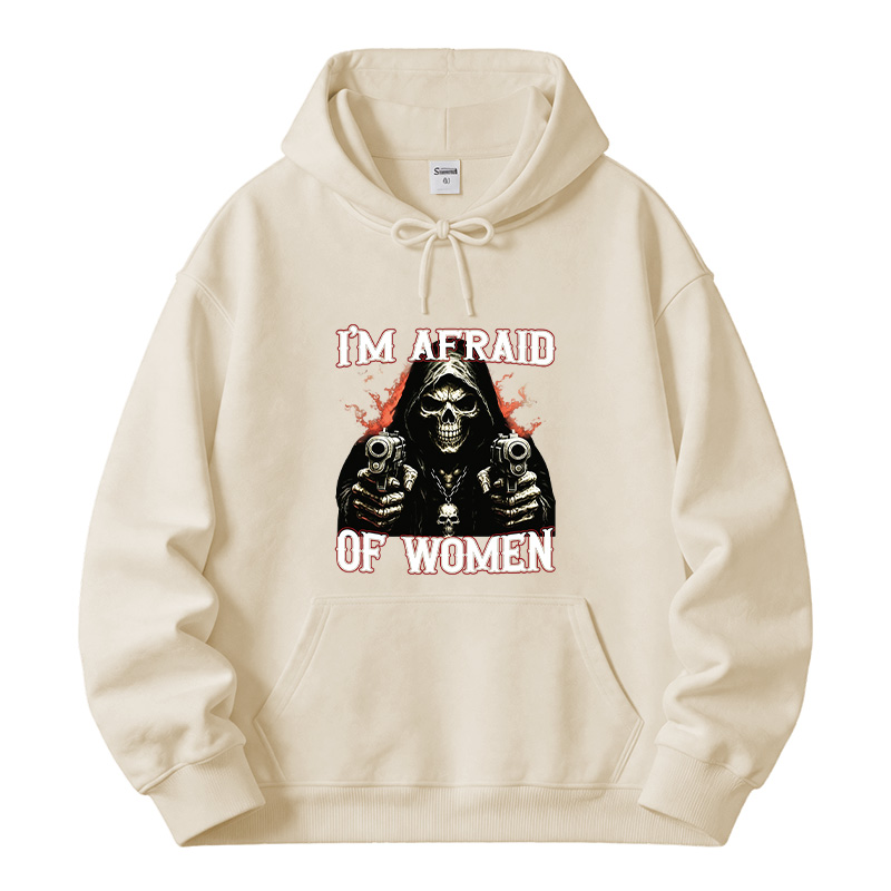 Tokyocanvas I'm Afraid Of Women Fleece Lined Hoodie