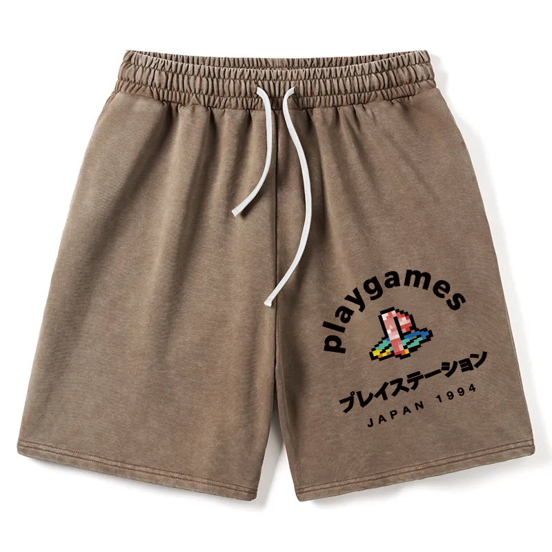 Tokyocanvas Play Games Japan Washed Short