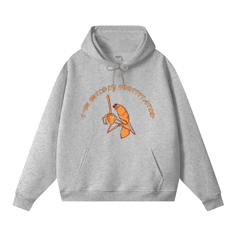 Tokyocanvas I'm Mildly Irritated Fleece Lined Hoodie