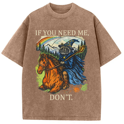 Tokyocanvas Funny Raccoon Wizard Gamer Washed T-Shirt