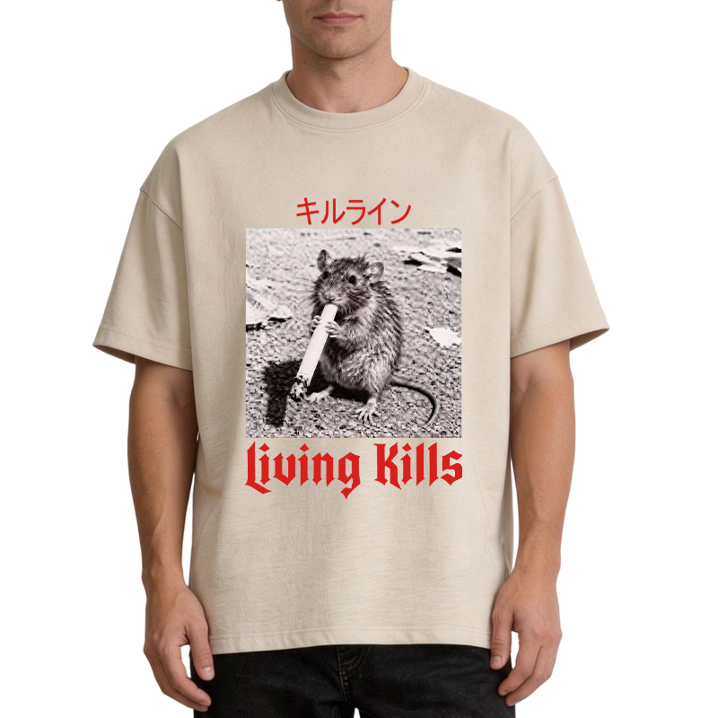 Tokyocanvas Living Kills Washed T-Shirt