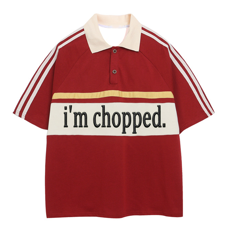Tokyocanvas I'm Chopped Polo Embroidered T-Shirt