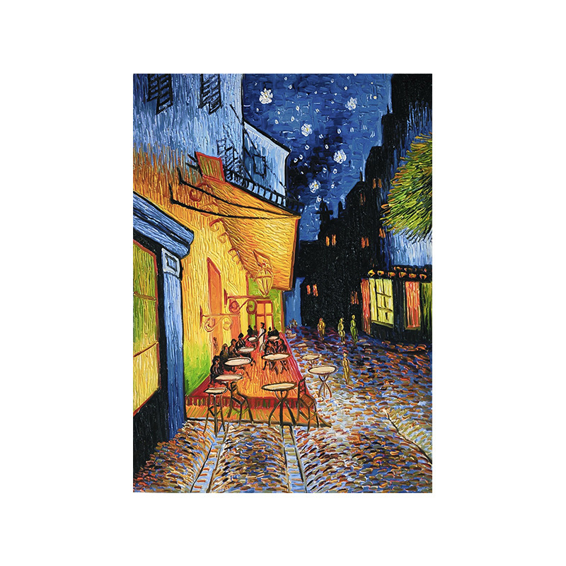 Tokyocanvas Cafe Terrace at Night Print