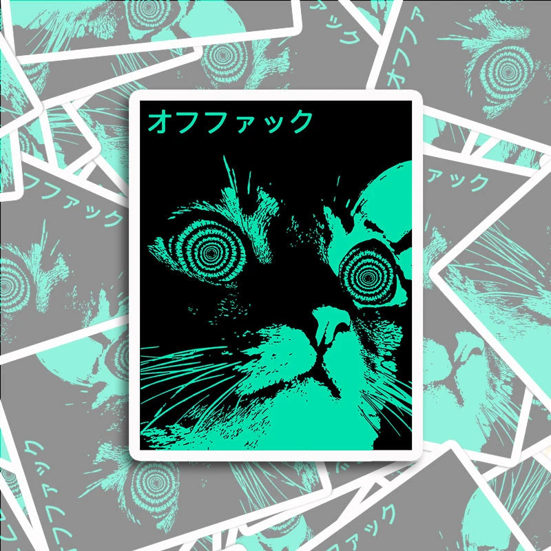 Tokyocanvas Cool Cat Japanese Sticker