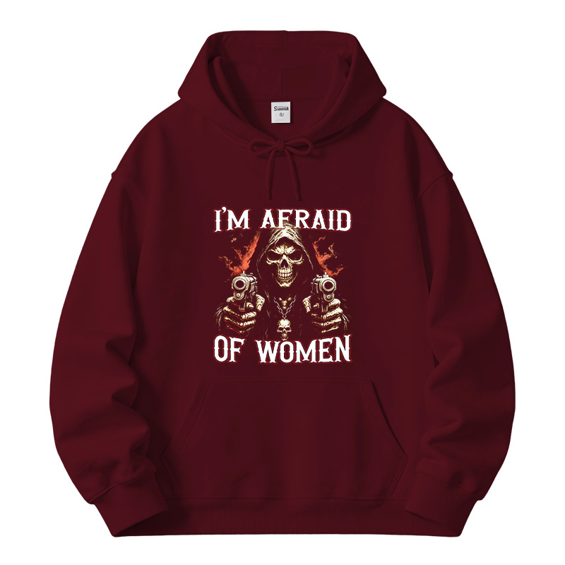 Tokyocanvas I'm Afraid Of Women Fleece Lined Hoodie