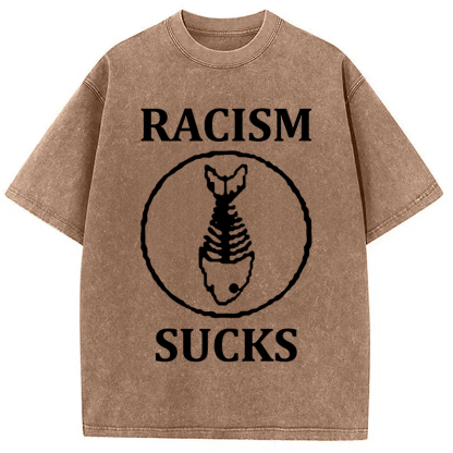 Tokyocanvas Racism Sucks Washed T-Shirt