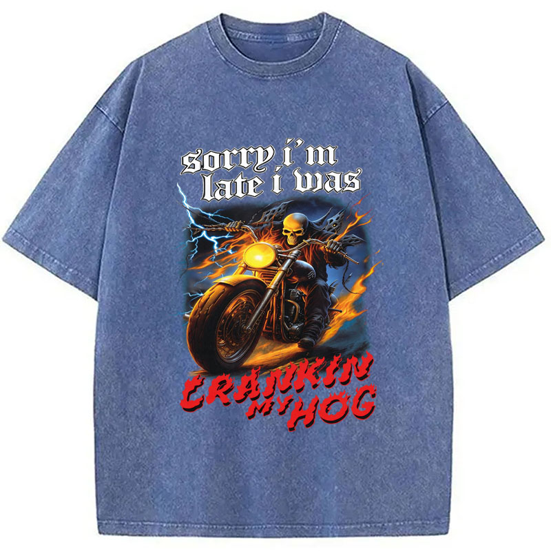 Tokyocanvas Sorry I'm Late Washed T-Shirt