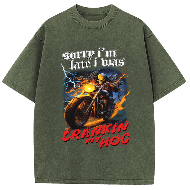 Tokyocanvas Sorry I'm Late Washed T-Shirt