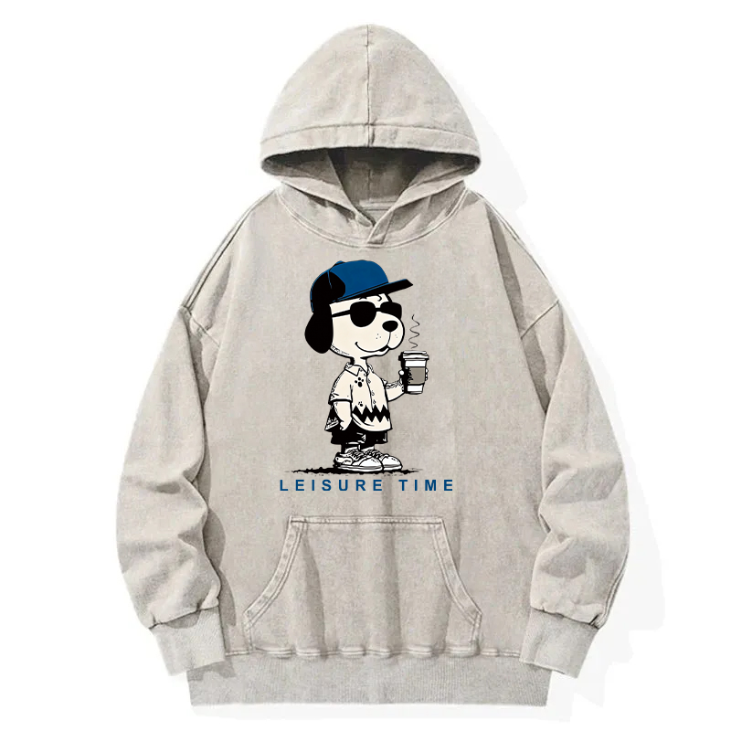 Tokyocanvas Dodger Dog Vintage Japanese Washed Hoodie