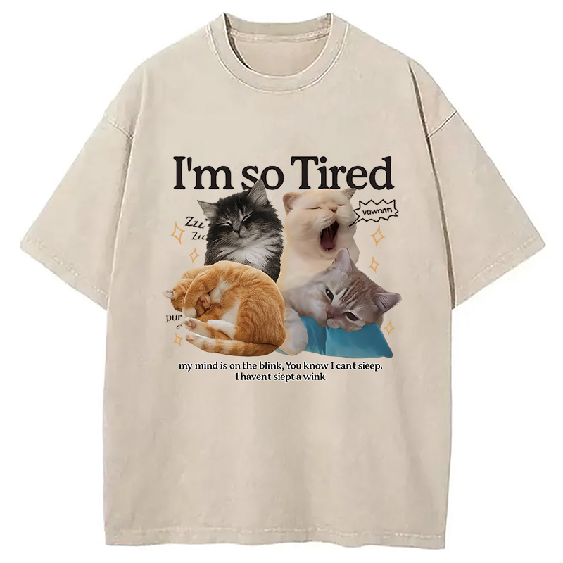 Tokyocanvas I'm So Tired Washed T-Shirt