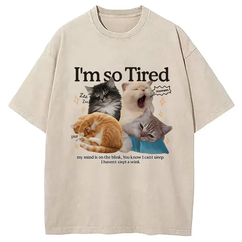 Tokyocanvas I'm So Tired Washed T-Shirt