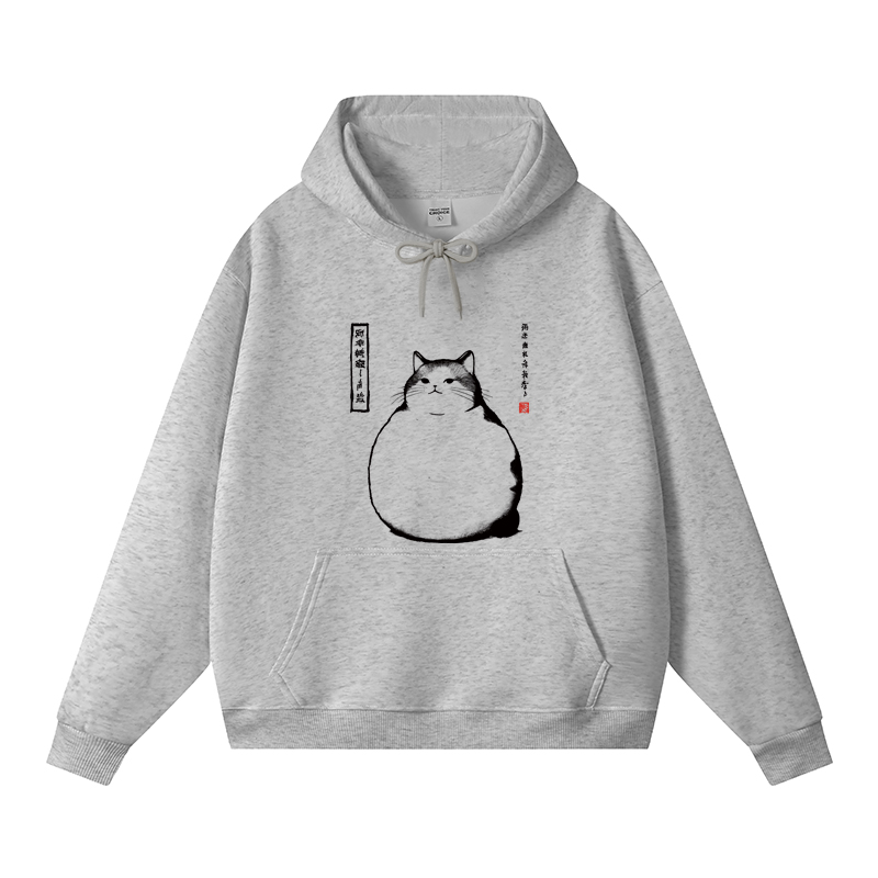 Tokyocanvas Matsumoto Hoji Cat Fleece Lined Hoodie