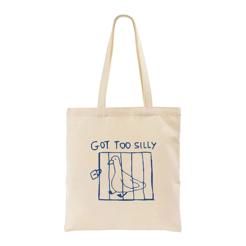 Tokyocanvas Got Too Silly Meme Tote Bag