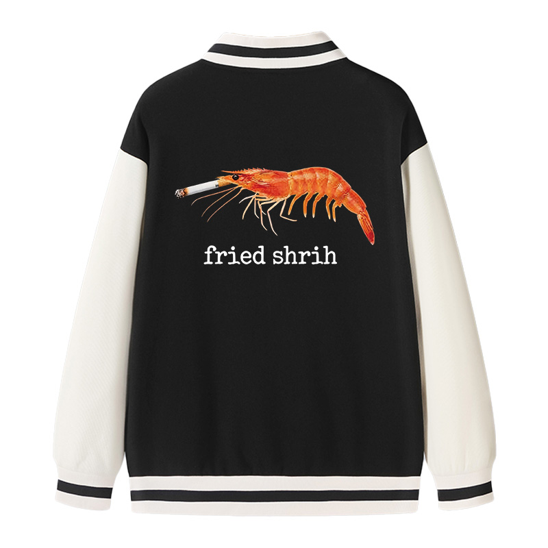 Tokyocanvas Fried Shrimp Varsity Jacket