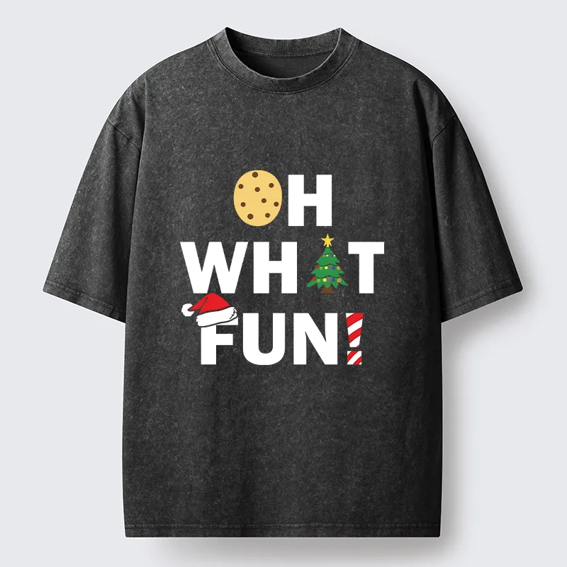 Tokyocanvas Christmas Funny Season Vibe Washed T-Shirt