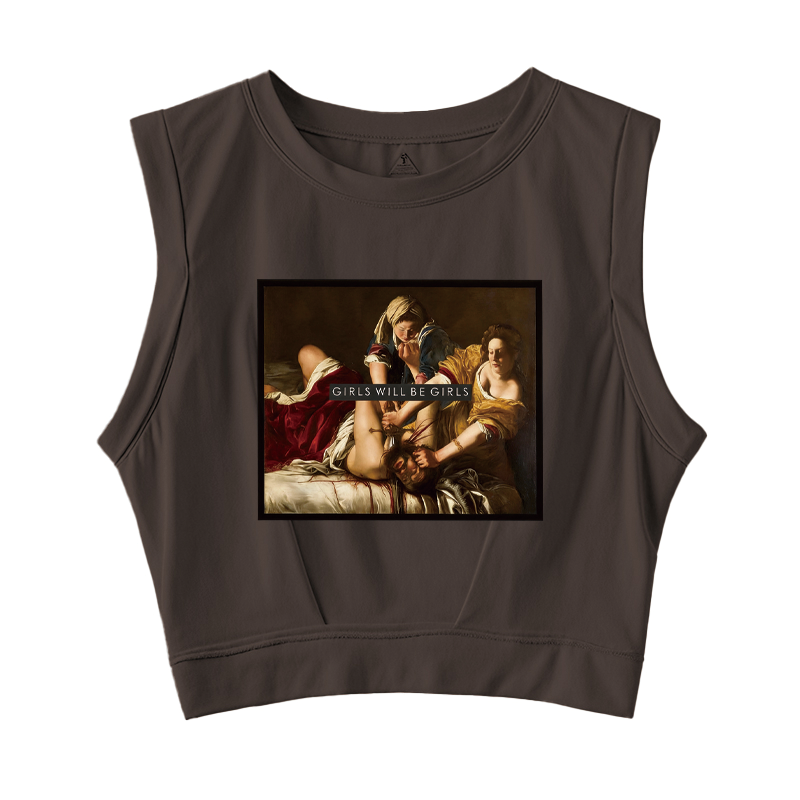 Tokyocanvas Girls Will Be Girls Sleeveless Crop Top