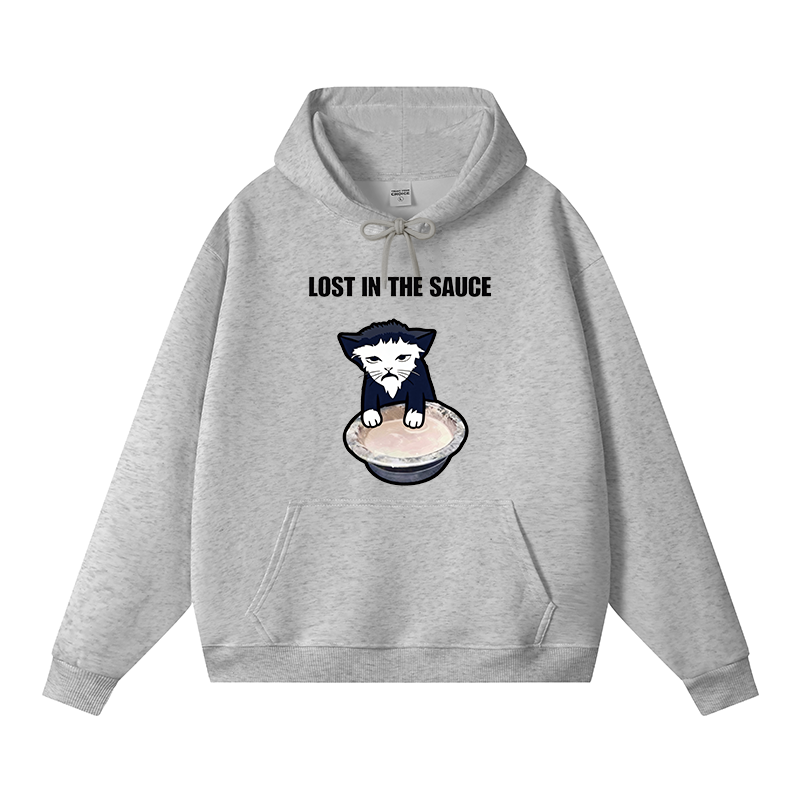 Tokyocanvas Lost In The Sauce Fleece Lined Hoodie