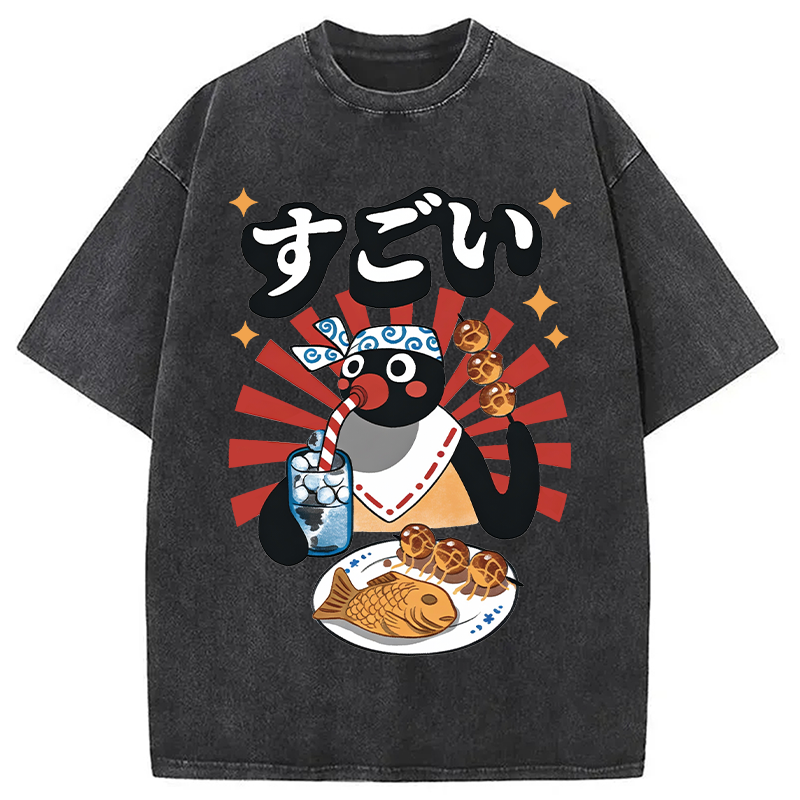 Tokyocanvas Matsuri Pengi Washed T-Shirt