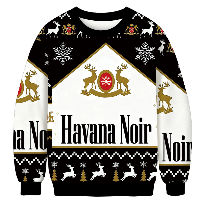 Tokyocanvas Vintage Cig Christmas Ugly Sweatshirt