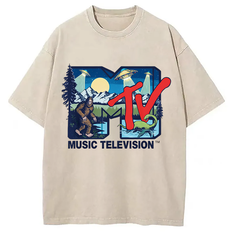 Tokyocanvas Cryptid MTV Washed T-Shirt
