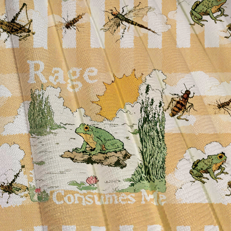 Tokyocanvas Rage Consumes Me Frog Pond Casual Ugly Sweatshirt