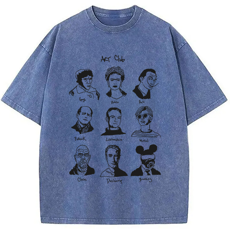 Tokyocanvas Famous Artists Club Washed T-Shirt