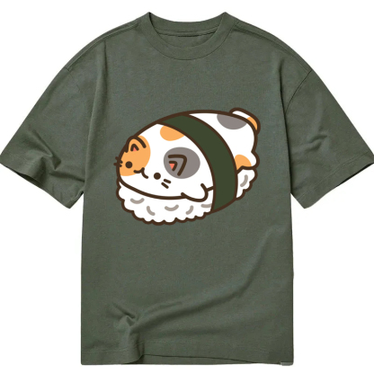 Tokyocanvas Sushi Pet Calico Cat Classic T-Shirt