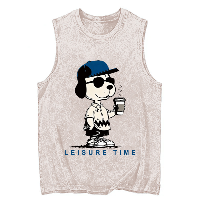 Tokyocanvas Dodger Dog Vintage Japanese Washed Tank
