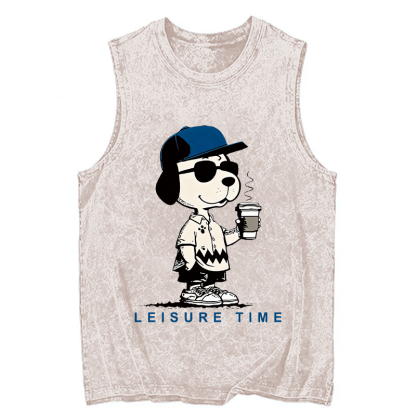 Tokyocanvas Dodger Dog Vintage Japanese Washed Tank
