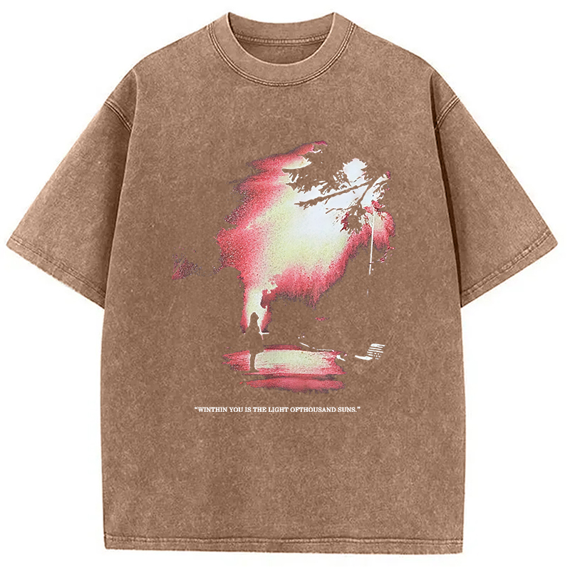Tokyocanvas The Light Of Thousand Suns Washed T-Shirt