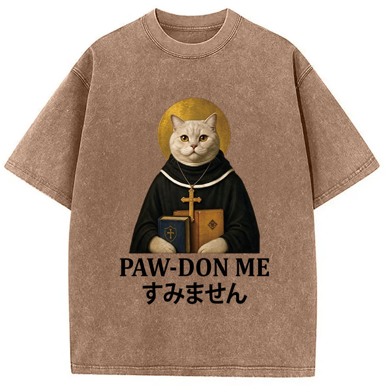 Tokyocanvas Pawdon Me Washed T-Shirt