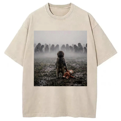 Tokyocanvas Punch Monkey Washed T-Shirt