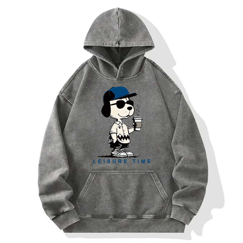 Tokyocanvas Dodger Dog Vintage Japanese Washed Hoodie