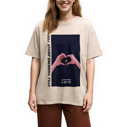 Tokyocanvas Still Thinking About You Washed T-Shirt