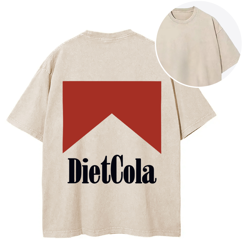 Tokyocanvas Diet Cola Marlboro Back Washed T-Shirt