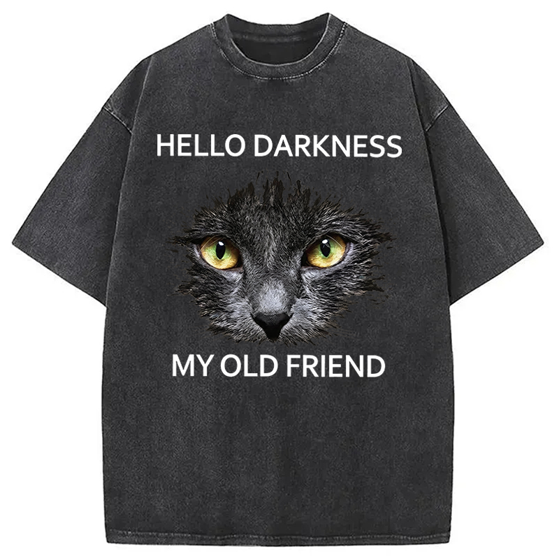 Tokyocanvas Hello Darkness My Old Friend Washed T-Shirt