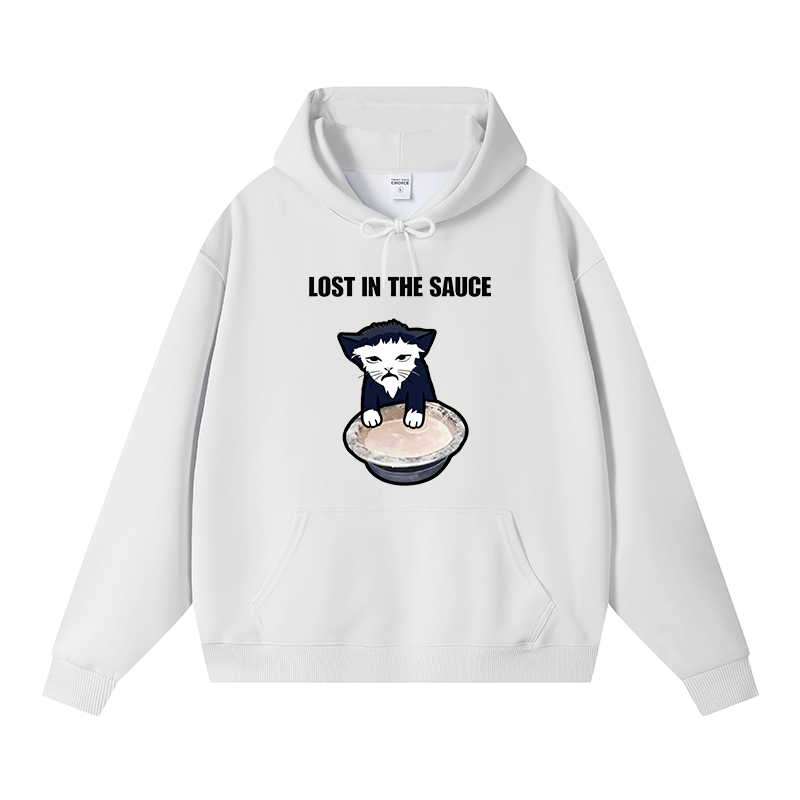 Tokyocanvas Lost In The Sauce Fleece Lined Hoodie