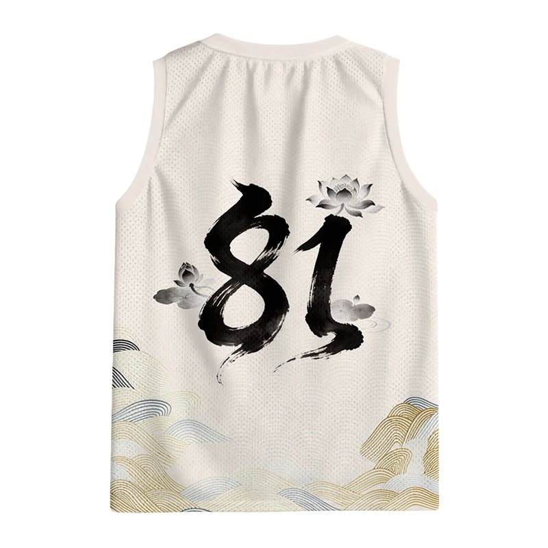 Tokyocanvas Crane Bird Wave Jersey Tank