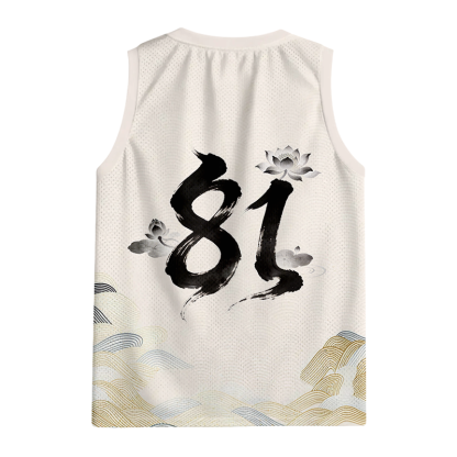 Tokyocanvas Crane Bird Wave Jersey Tank