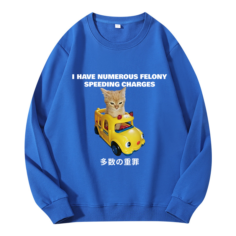 Tokyocanvas I Have Numerous Felonies For Speeding Classic Sweatshirt