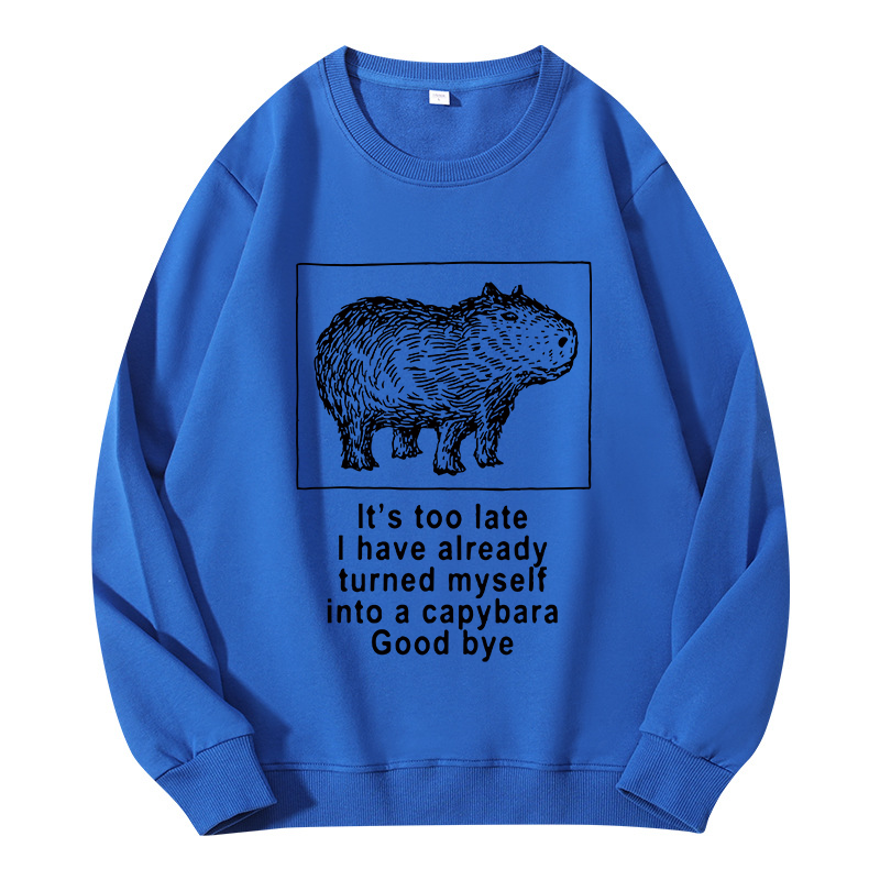 Tokyocanvas I Have Turned Myself Into A Capybara Classic Sweatshirt