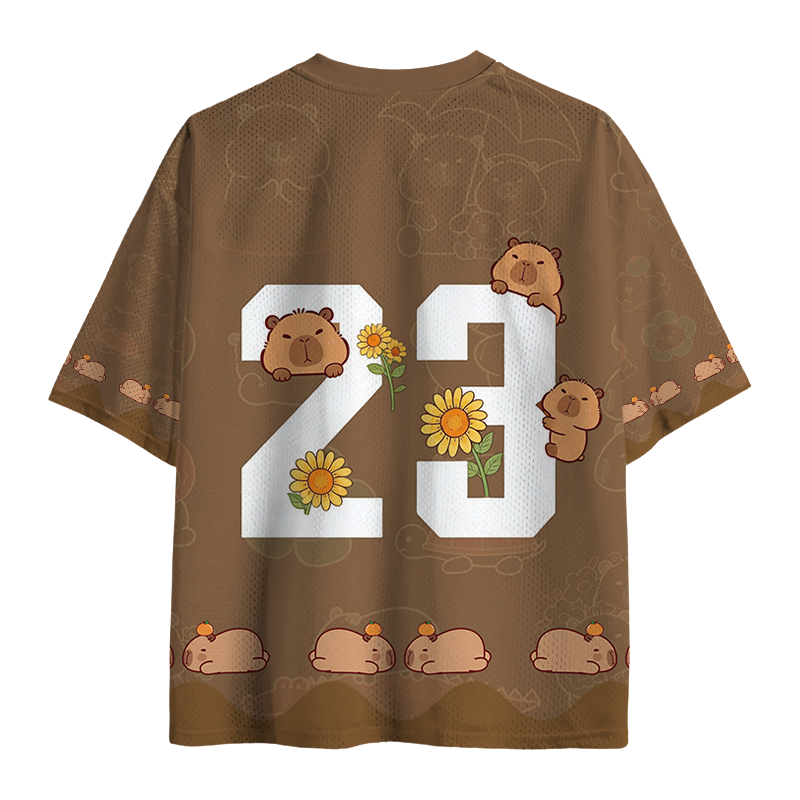 Tokyocanvas Vintage Capybara Mesh Jersey