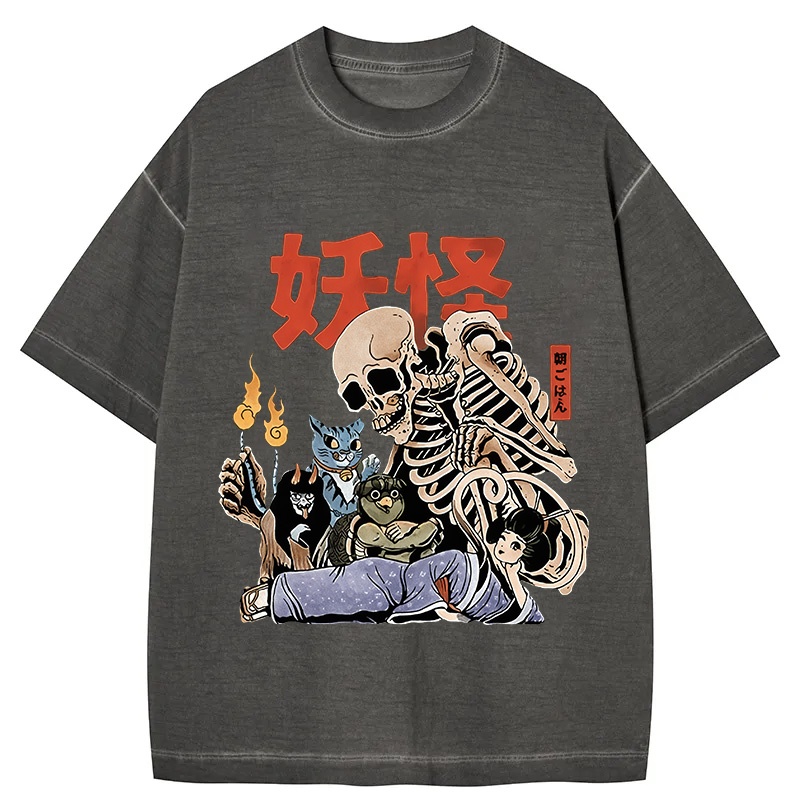 Tokyocanvas The Yokai Club Gradient Washed T-Shirt