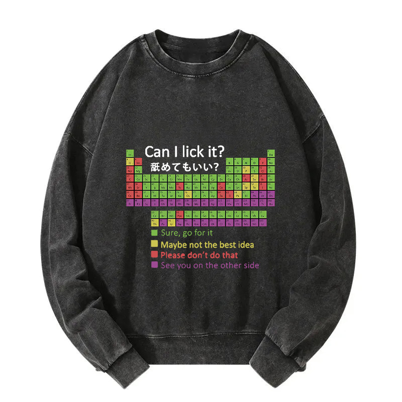 Tokyocanvas Can I Lick It Washed Sweatshirt