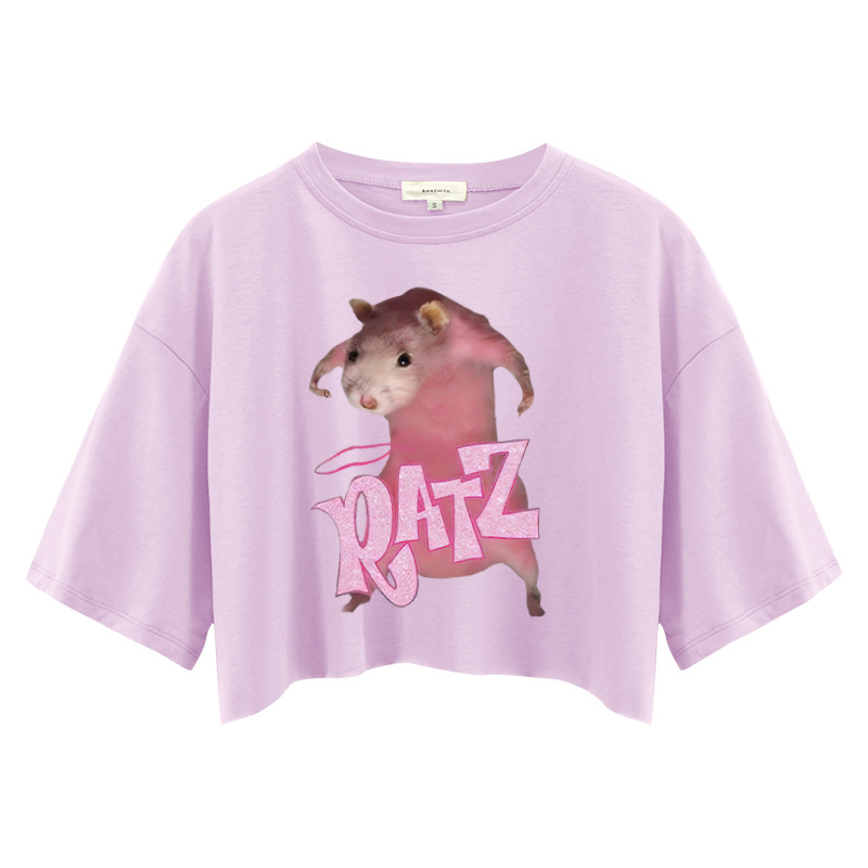 Tokyocanvas RATZ Pink Mouse Crop Top
