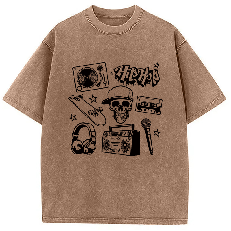 Tokyocanvas Set of Hip Hop Culture Washed T-Shirt